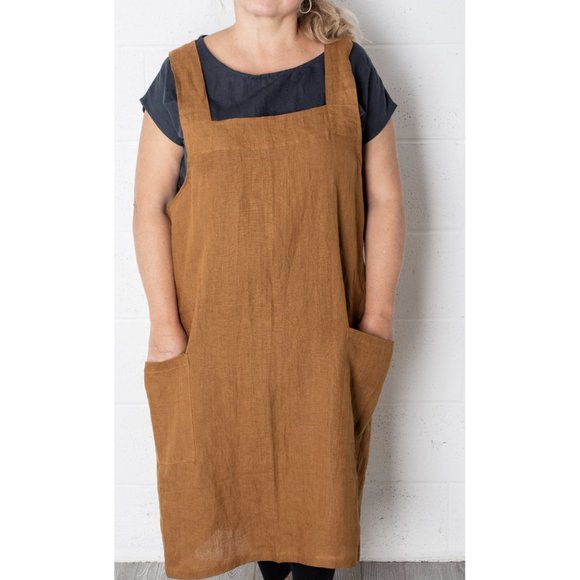 Vikolino Other Vikolino Linen Pinafore Japanese Apron Dress Poshmark